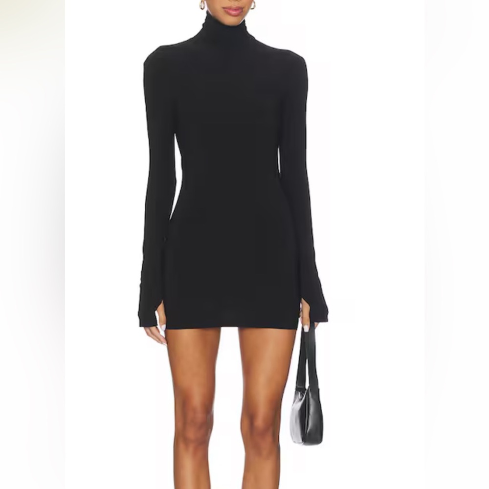 Norma Kamali Black Pickleball Dress
